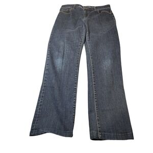 Vintage Lauren Ralph Lauren Jeans Womens 8 Blue Premier Straight Denim Mid Rise